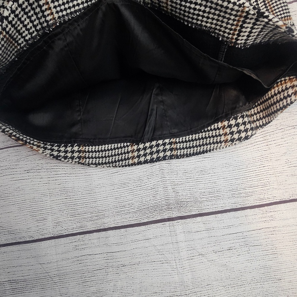Le' AL.X Size L Glen Plaid Woven Wool Blend Lined Plaid Tank Dress NWT $189 1026 - Picture 6 of 16